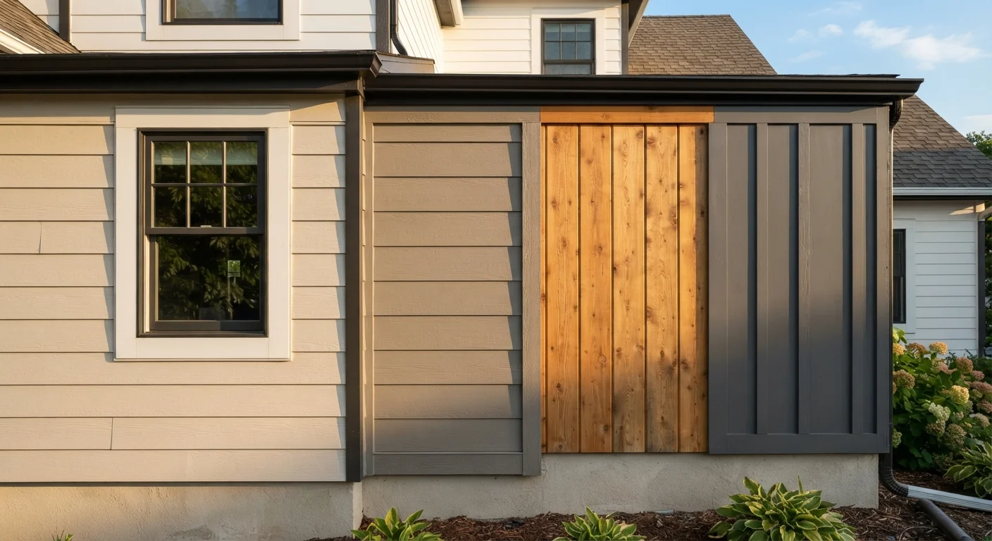 Exterior Siding Materials Side by Side: Vinyl, Fiber Cement, Wood, and More