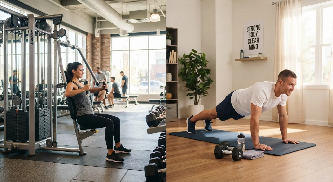 Gym Workouts vs. Exercising at Home: Weighing the Trade-Offs