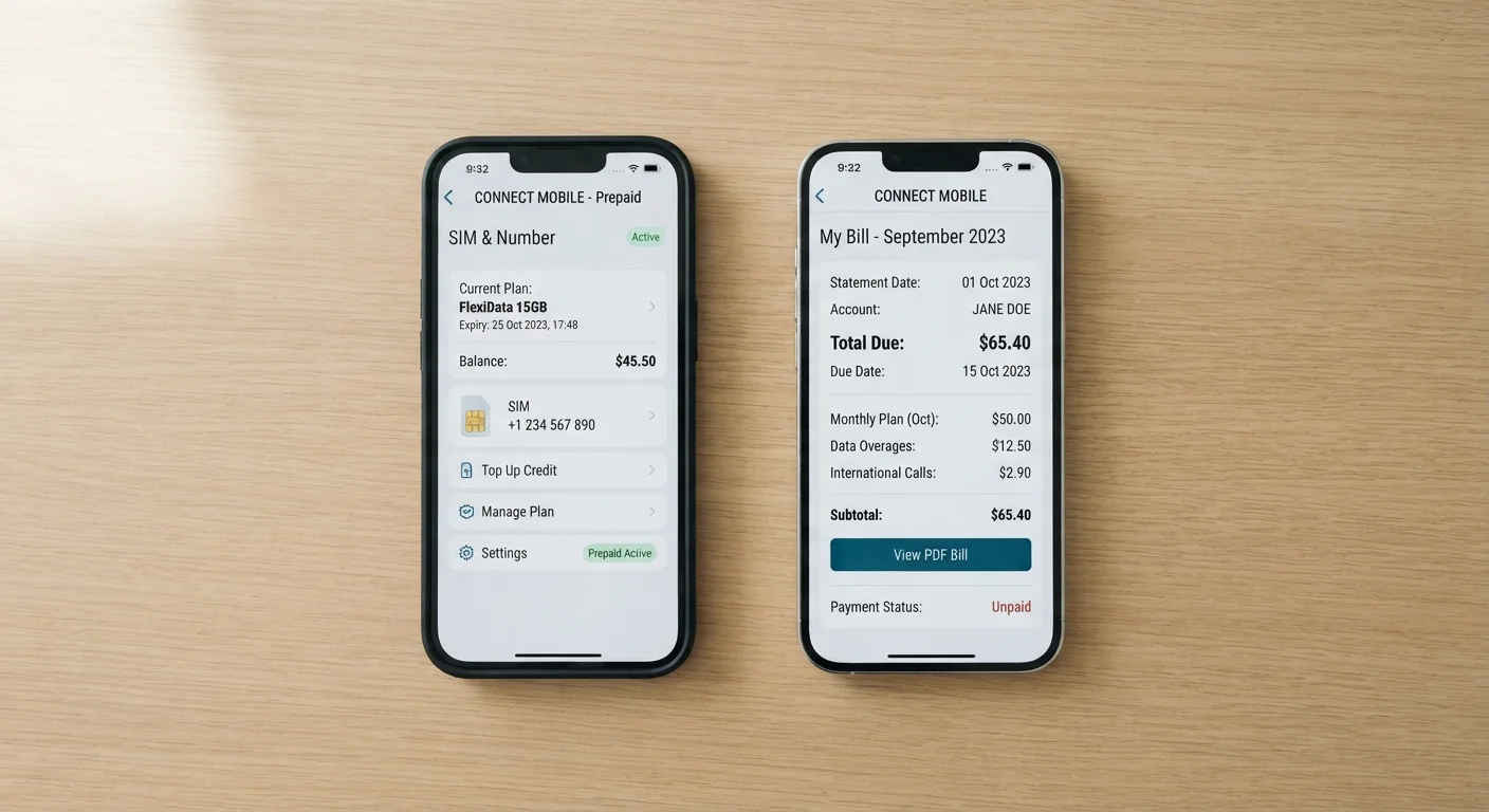 Prepaid vs. Postpaid: What Actually Changes Month to Month