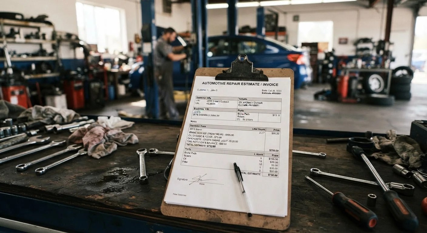 Reading a Mechanic's Estimate Without Feeling Lost