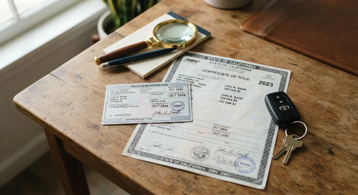 Reading Your Vehicle Registration and Title Documents