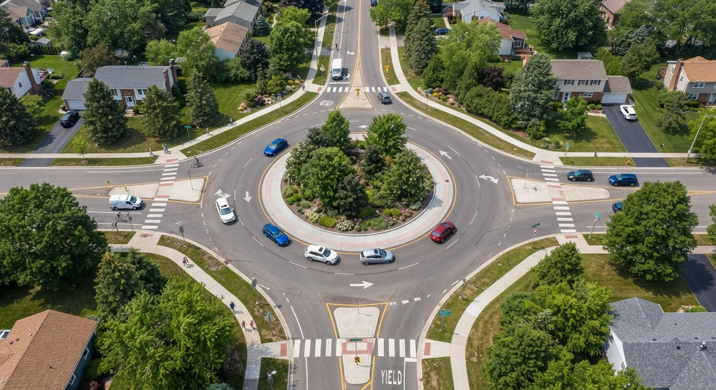 Roundabouts, Four-Way Stops, and Uncontrolled Intersections: Navigating Each Correctly