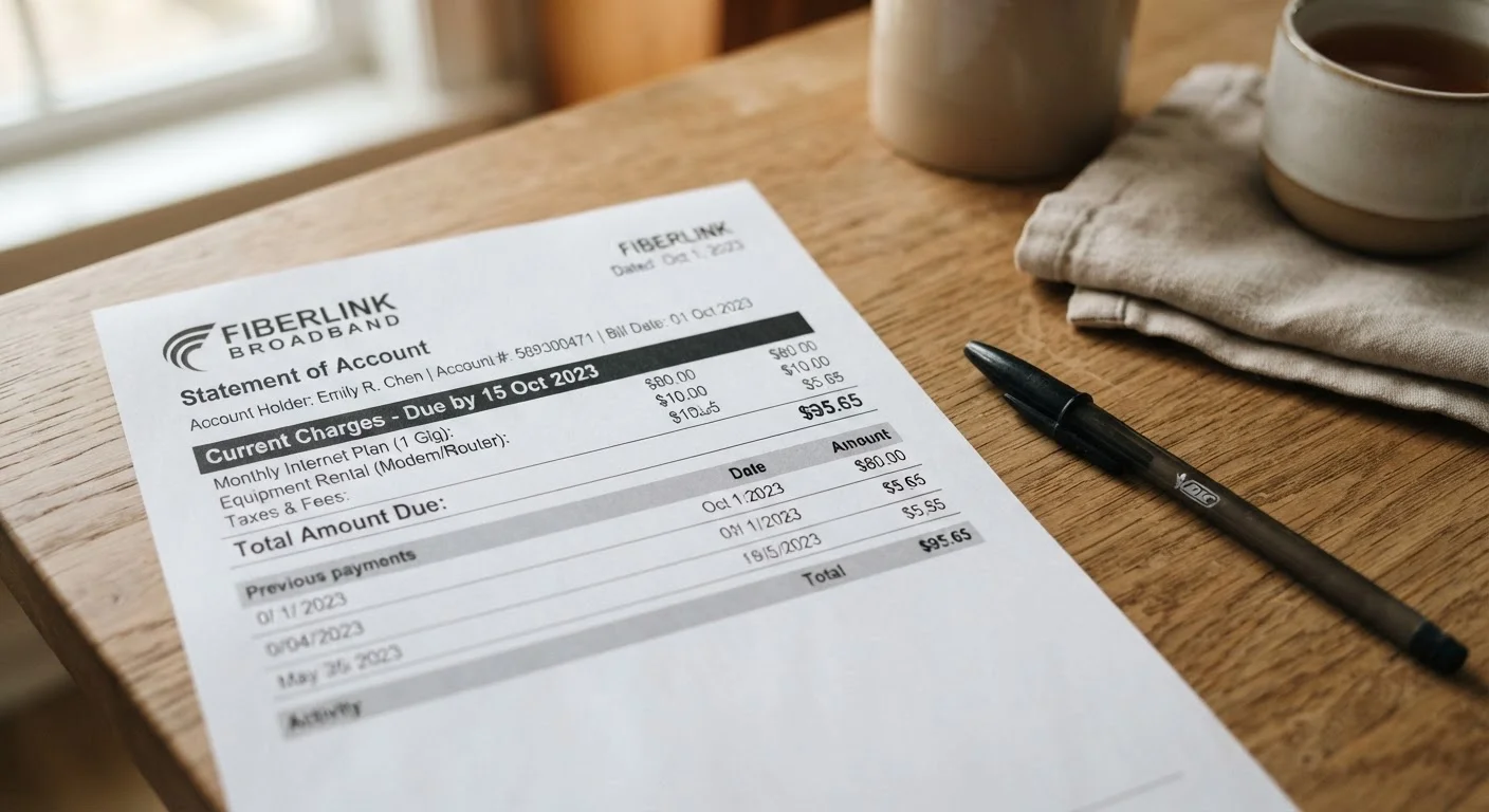 Your Monthly Internet Bill, Line by Line